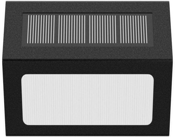 Warm White Solar Lights for Deck Step Fence, Black SST Housing, 6 Pack4