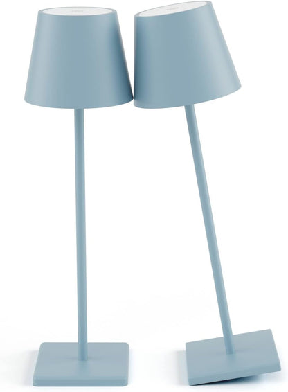 Blue Cordless Table Lamp, 5000Mah Portable LED Rechargeable Lamp1
