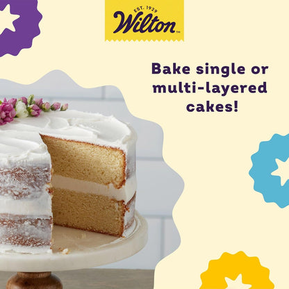 Aluminum round Cake Pan Set, Made without PFAS, 9 X 2 in | Natural Anodized Aluminum Bakeware, Even Heating & Rust-Resistant, Dishwasher Safe, Perfect for Tiered & Layered Cakes7