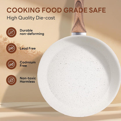 17-Piece Nonstick Cookware Set, Pfas-Free, Induction, Cream White | Dishwasher Safe, Detachable Stay-Cool Handles, Vented Glass Lids, Fits Gas & Ceramic Stovetops, Lightweight & Compact6