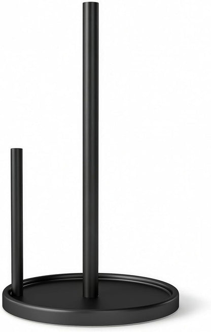 Paper Towel Holder Countertop, Black Kitchen Paper Towels Holder, Paper Roll Holder with Weighted Base1