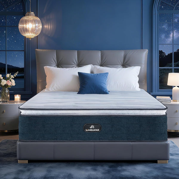 Mattress King,14" Hybrid Mattress Medium Firm Restful Sleep1
