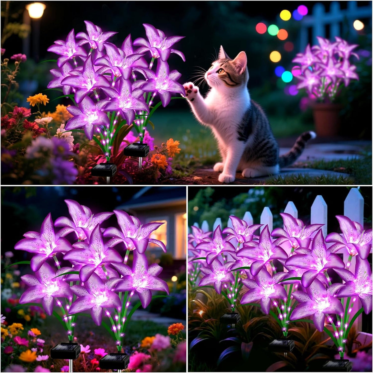 solar-lights-outdoor-gift-for-women-mom-grandma-wife-daughter-4-pack-16-solar-purple-lily-flower-lights-solar-flower-light-waterproof-outside-decor-stake-light-for-landscape-yard-patio-lawn-garden
