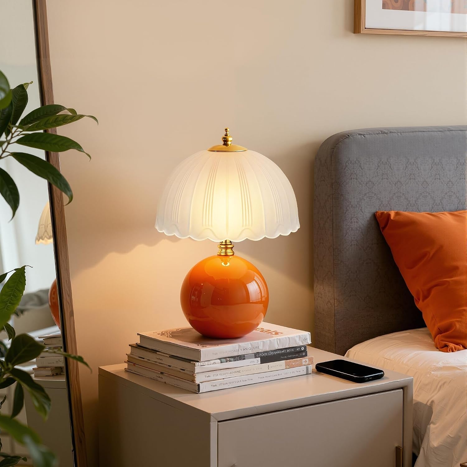 mushroom-table-lamp-ceramic-bedside-lamp-with-glass-shade-3-way-lighting-2700k-5000k-rocker-switch-small-nightstand-lamp-for-bedroom-living-room-office-orange