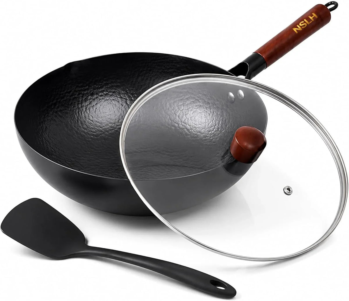 12-6-inch-carbon-steel-wok-pan-with-glass-cover-pre-seasoned-flat-bottom-wok-for-chinese-cooking-woks-stir-fry-pans-cookware-compatible-with-induction-electric-gas-halogen