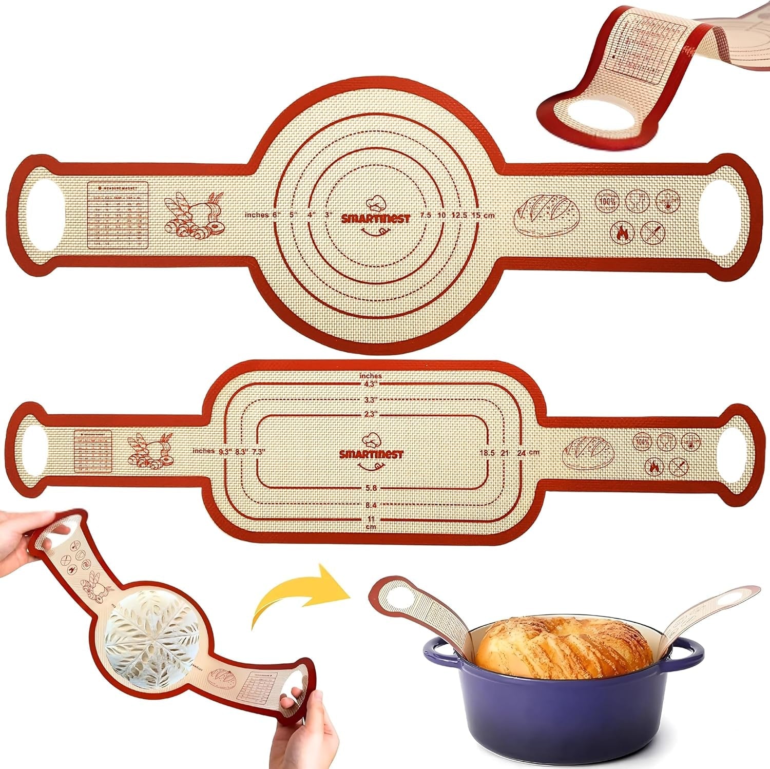 sourdough-silicone-bread-sling-for-dutch-oven-2pcs-non-stick-reusable-baking-mat-with-long-handles-essentials-bread-making-supplies-for-dough-transfer-and-loaf-pan-lifter-liner-set-of-oval-round