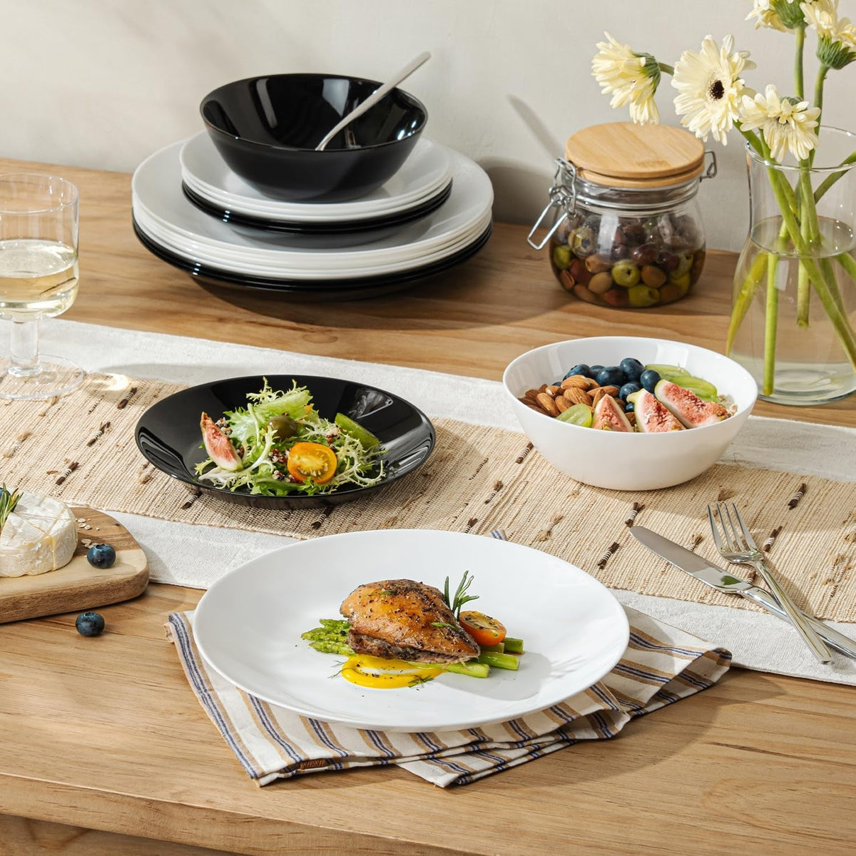 12-piece-plates-and-bowls-set-glass-dinnerware-sets-for-4
