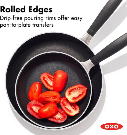 OXO Nonstick 8” and 10” Frying Pan Set, Pfas-Free Ceramic Skillets, Dishwasher & Oven Safe, Stay-Cool Silicone Handle6