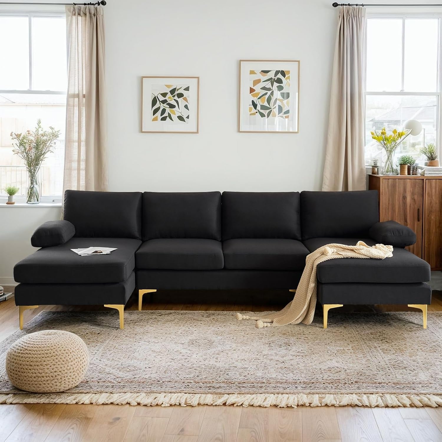 110-modern-sectional-couch-with-51-d-double-chaise-black-deep-seat-u-shaped-couch-with-removable-pillows-metal-legs-comfy-4-seat-sofas-for-living-room-linen-fabric