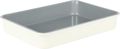 Sur La Table Kitchen Essentials Bake Sale 9 X 13 Inch PFOA, PFAS, PTFE Free Nonstick Roaster/Cake/Baking Pan - Linen White1