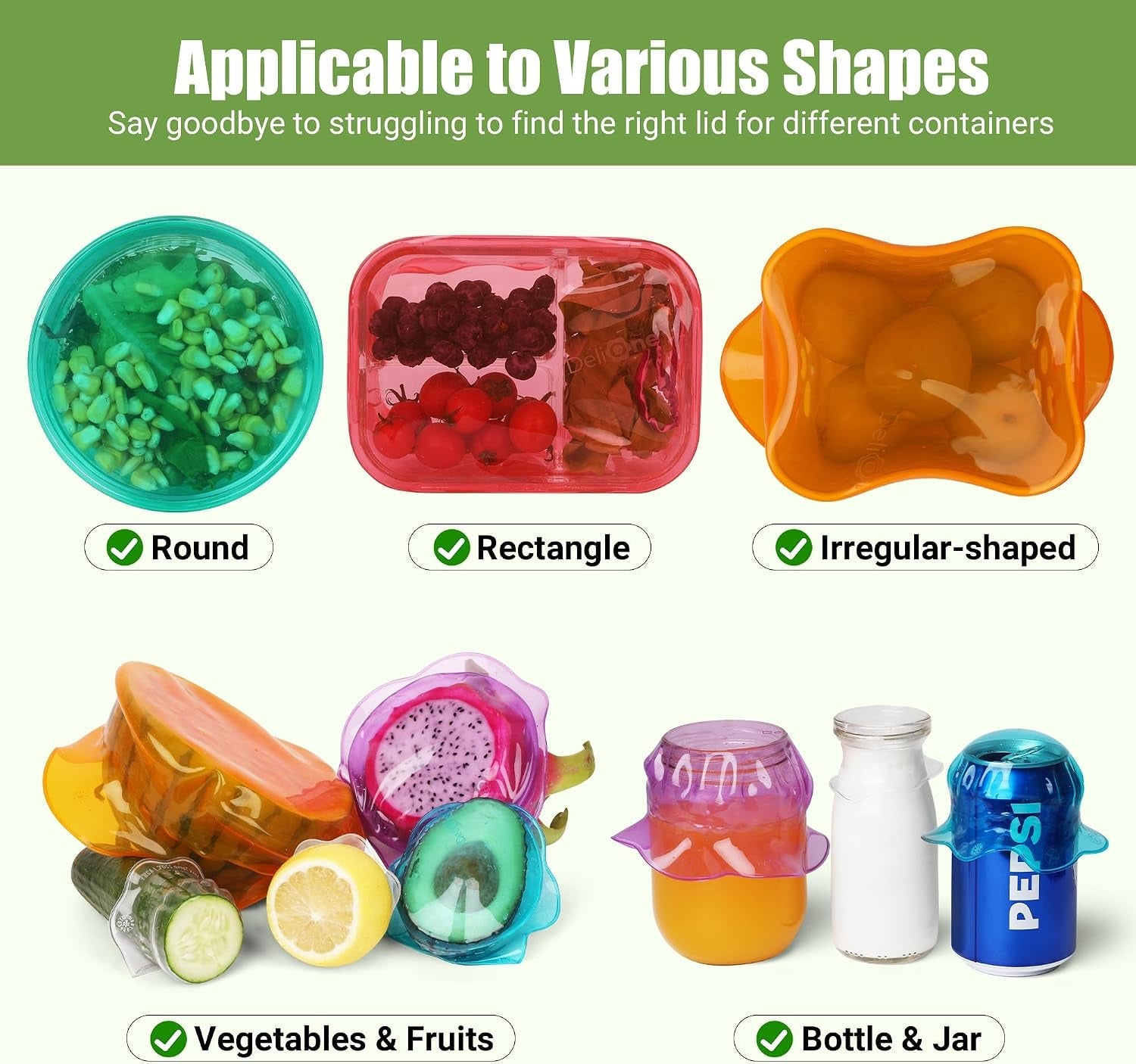 silicone-stretch-lids-for-food-storage-in-fridge-reusable-elastic-bowl-covers-for-cup-cans-jars-round-rectangle-container-food-grade-silicone-microwave-food-cover-heat-resistant-6pcs
