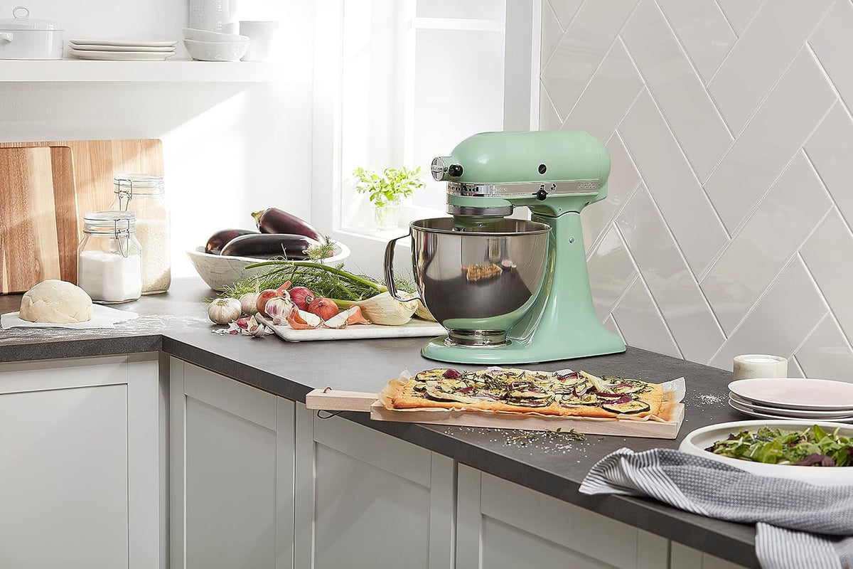 kitchenaid-artisan-5-qt-tilt-head-stand-mixer-ksm150ps-pistachio-includes-pouring-shield-for-mess-free-mixing-10-speed-settings-easily-add-ingredients-with-the-tilt-head-design