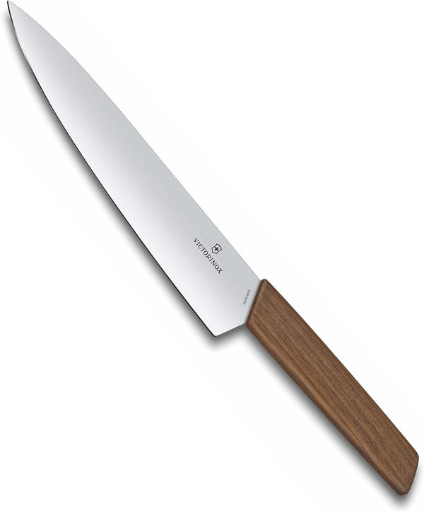 Victorinox Swiss Modern Chef'S Knife - Kitchen Knife for Cutting Meat, Fruit & Vegetables - Premium Kitchen Accessories - Walnut Wood Handle, 8.5"1