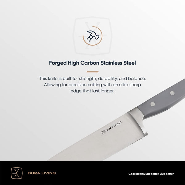 7-Inch Santoku Knife - Razor-Sharp High-Carbon Stainless Steel Blade, Forged Ergonomic Riveted Handle, Chef Knife for Chopping, Slicing & Dicing, Multipurpose Kitchen Knife, Home Chef4