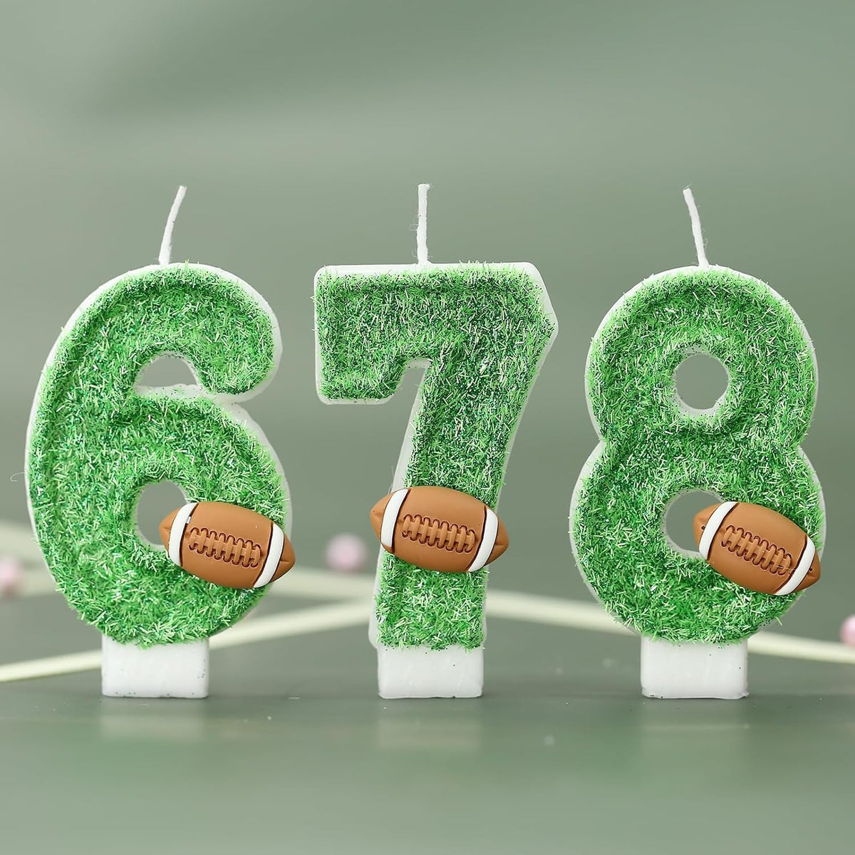 football-birthday-number-candles-for-cake-green-number-1-candle-1st-football-cake-topper-cupcake-topper-for-football-birthday-party-decorations-supplies-favors