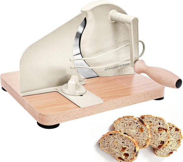 Stainless Steel Bread Slicer, Adjustable Manual Sourdough Bread Cutter with Hand Crank, Precise Thickness Control for Homemade Bread, Toast, Bagels and Loaves, Kitchen Bread Slicing Tool1