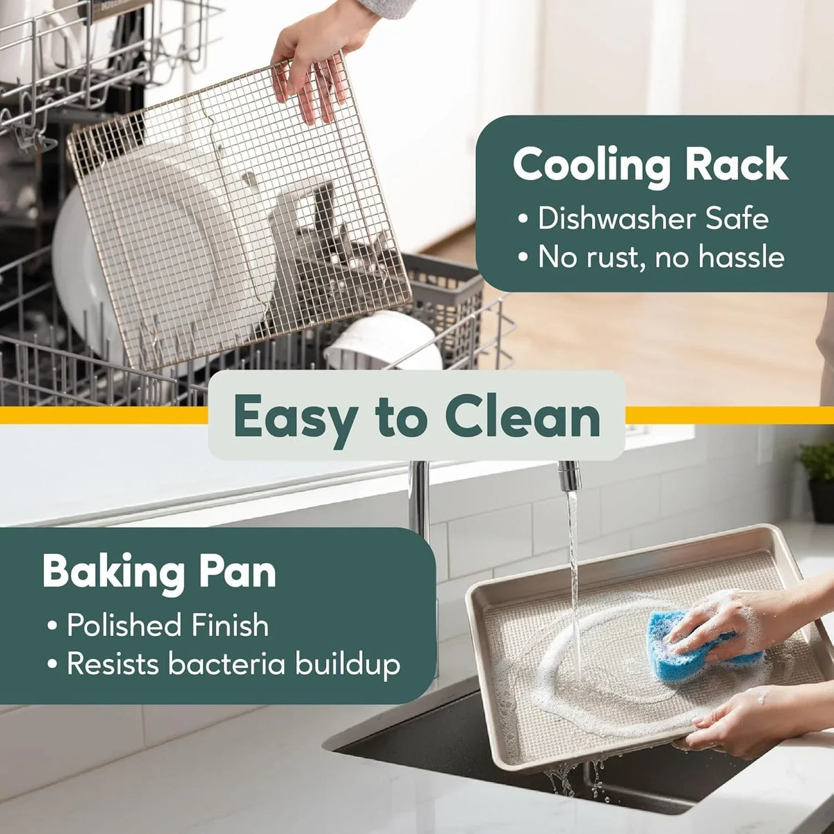 aluminum-baking-sheet-with-cooling-rack-set-13-x-18-100-stainless-steel-rack-oven-safe-half-sheet-size-pan-durable-rimmed-sides-easy-clean-commercial-quality-for-cooking