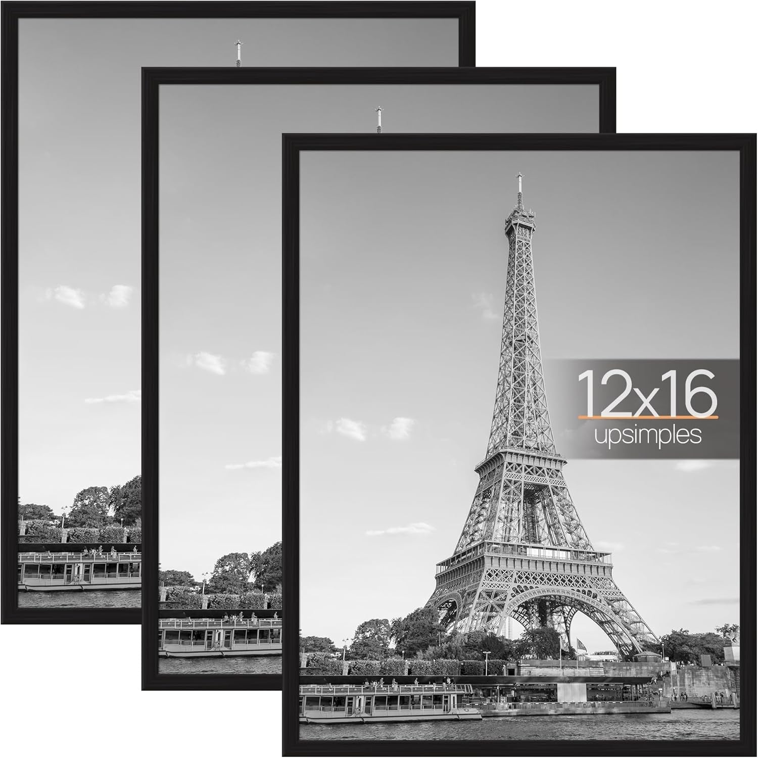 12x16-poster-frame-easy-slide-in-assembly-black-3-pack