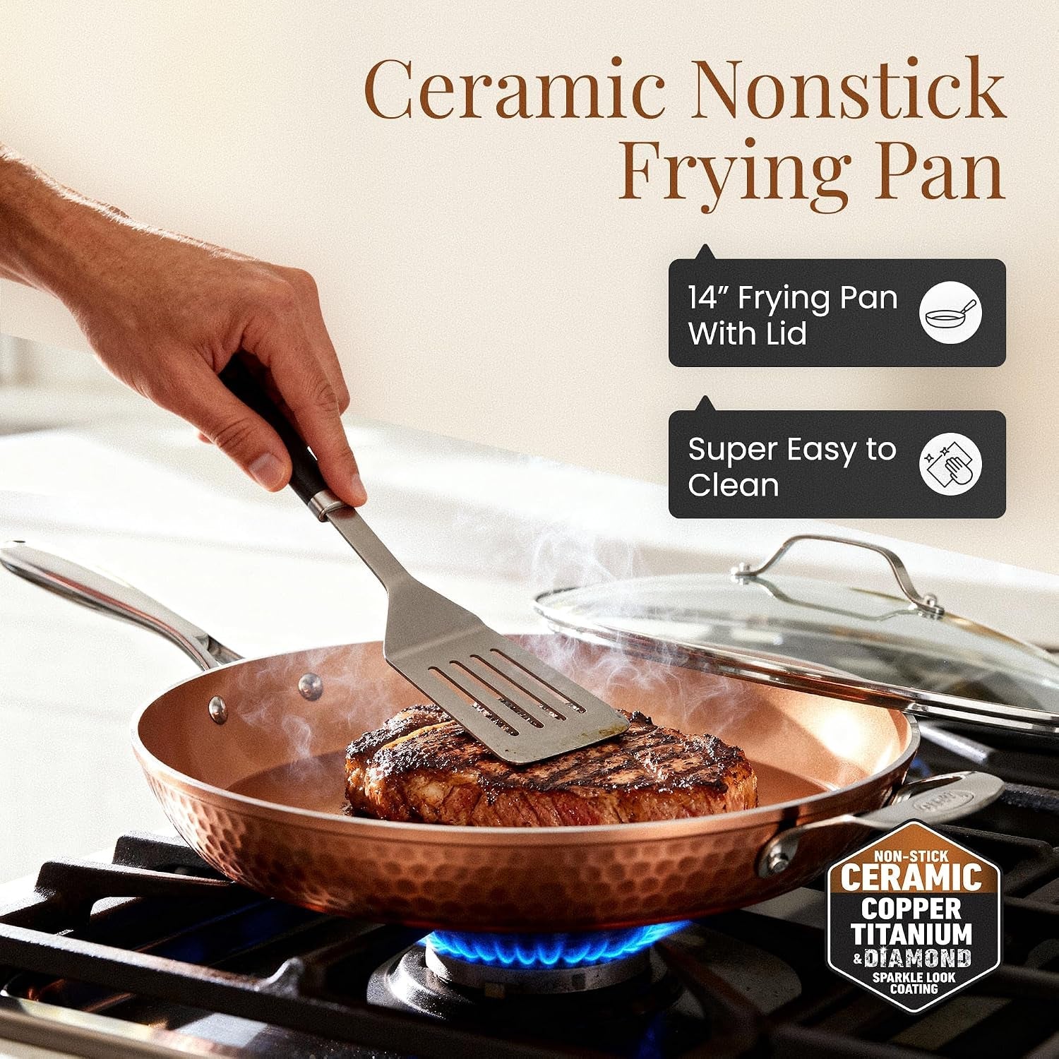 hammered-copper-14-inch-non-stick-frying-pan-with-lid-nonstick-frying-pan-with-ceramic-coating-and-induction-plate-for-even-heating-oven-dishwasher-safe-100-healthy-non-toxic-extra-large-skillet-induction-compatible-pfoa-pfos-ptfe-free-ceramic-coating-stay-cool-handle-oven-dishwasher-safe