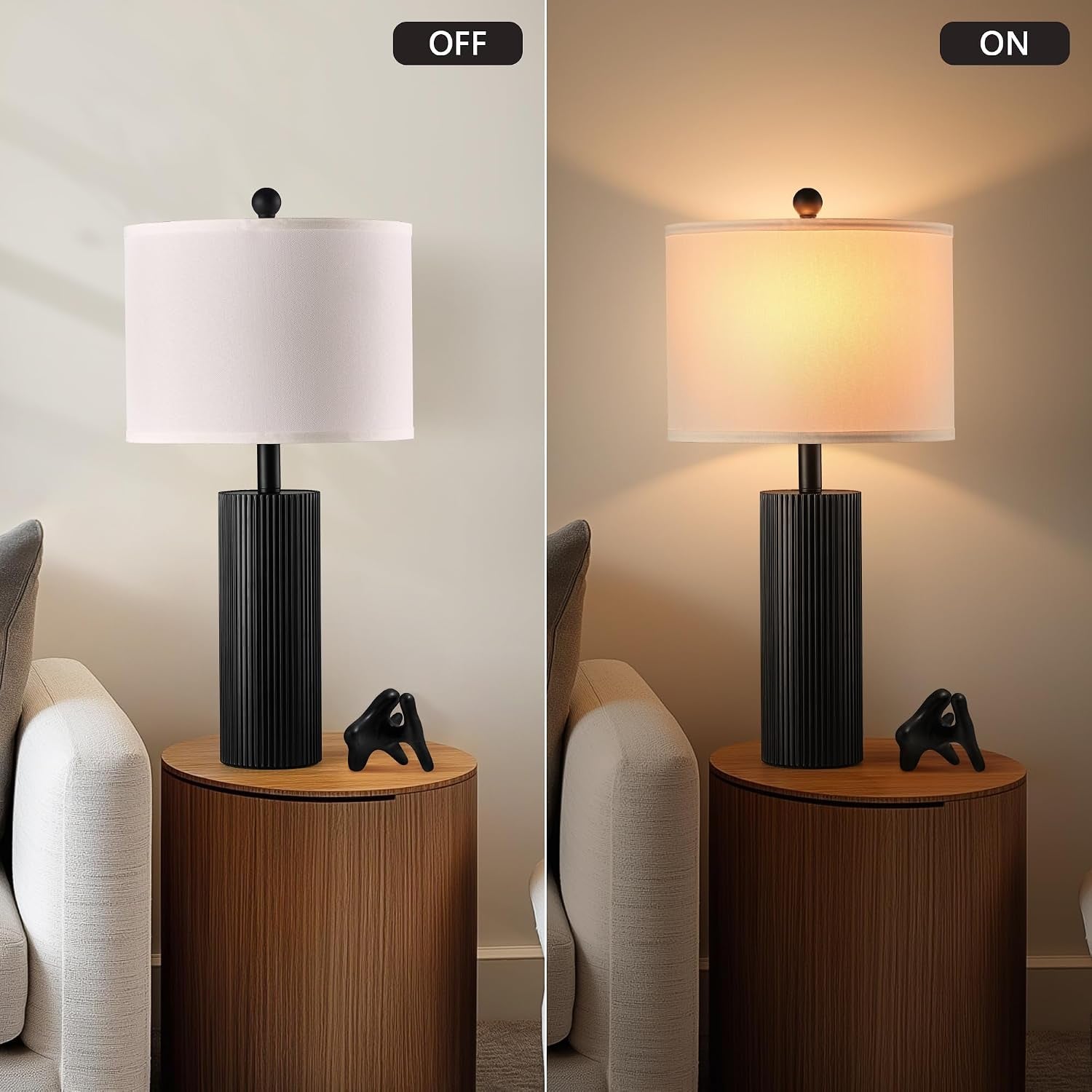 24-5-black-lamps-set-of-2-modern-table-lamps-for-living-room-with-usb-c-a-ports-creative-stripe-touch-lamps-for-nightstand-2-bulbs-included
