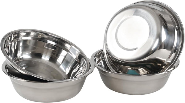 Set of 4 Stainless Steel Mixing Bowl Set, Metal Serving Bowls5