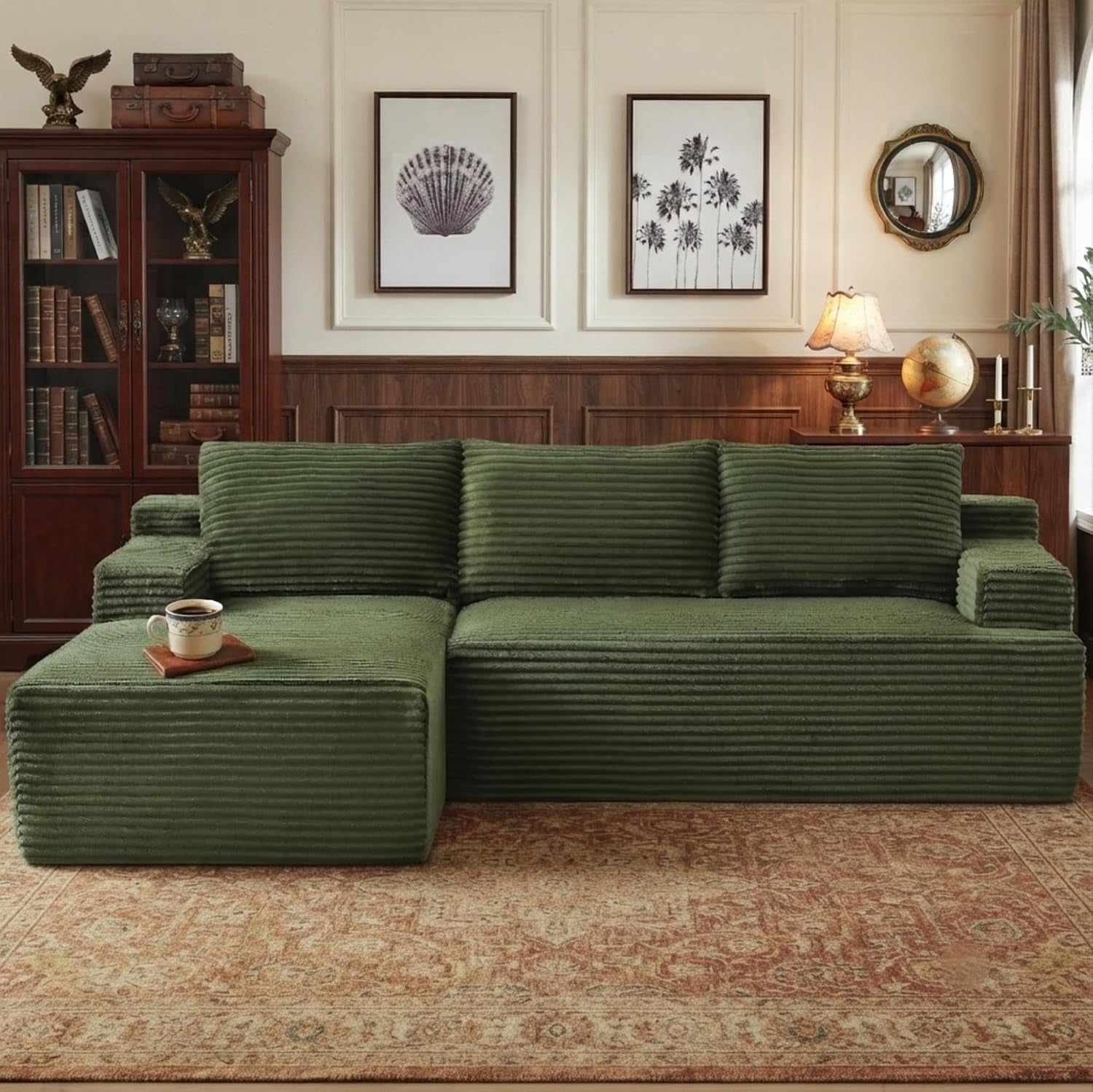96-boneless-sectional-cloud-couches-with-left-facing-chaise-lounge-for-living-room-fluffy-l-shaped-memory-foam-compressed-modular-sofa-with-deep-seat-green-corduroy-corner-couch
