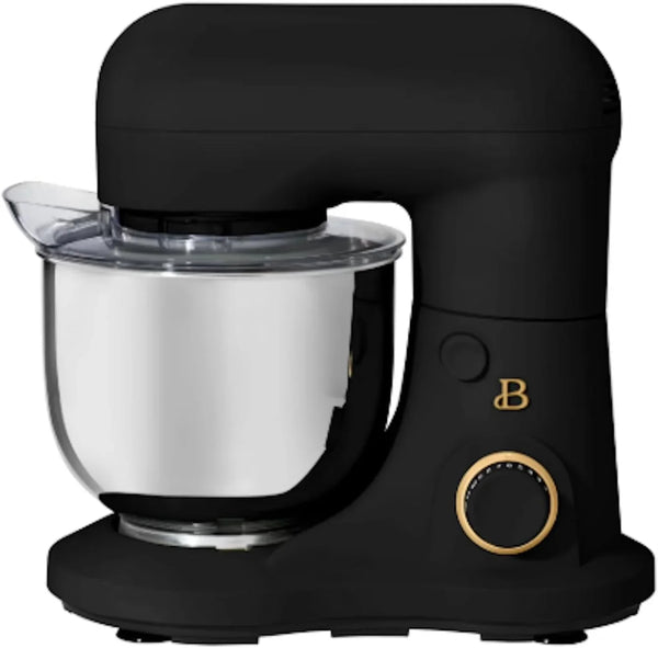 3.5 Qt Stand Mixer, with Flat Beater, Dough Hook, Whisk (Black)1