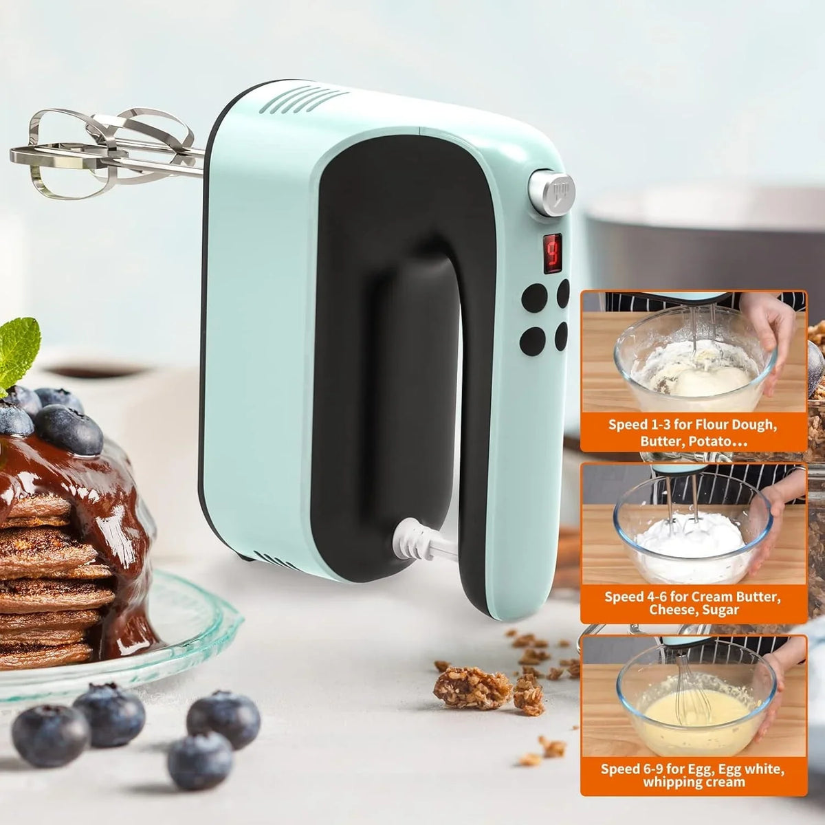 9-speed-digital-hand-mixer-electric-400w-powerful-dc-motor-hand-mixer-electric-handheld-with-snap-on-storage-case-5-stainless-steel-accessories-beaters-dough-hooks-whiskice-blue-black