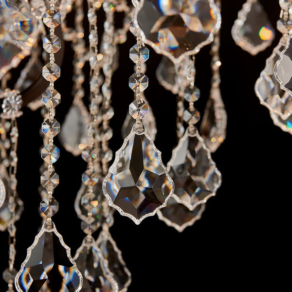 24 Lights Large Crystal Chandeliers Maria Theresa Chandelier for High Ceilings Vintage Chandelier Light Fixture Foyer Hallway Entryway Staircase 55.1" H X 39.4" D5