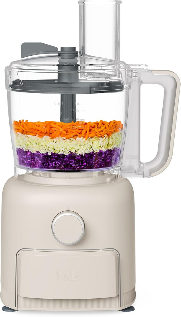 CHOP Deluxe 10-Cup Food Processor with Built-In Storage, Oatmilk1