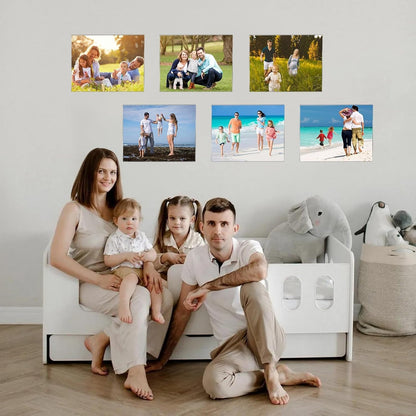 8.5X11 Acrylic Picture Frames Set of 6, Clear Photo Frame for Wall with Tape, Clear Picture Photo Frames 8.5X11 for Home, School, Office - Horizontal6