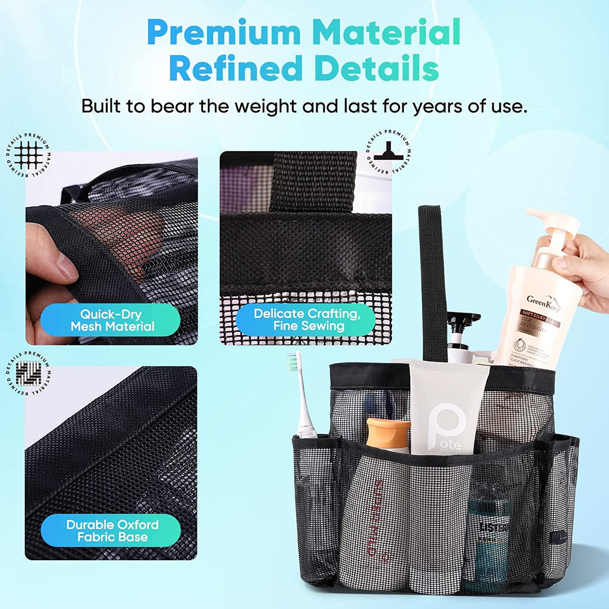 mesh-shower-caddy-portable-for-college-dorm-room-essentials-shower-caddy-dorm-with-9-pocket-large-capacity-for-beach-swimming-gym-camping-travel-essentials