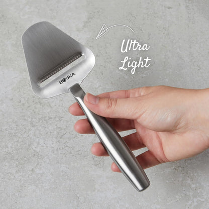 Boska Stainless Steel Cheese Slicer - Copenhagen for All Types of Cheese - Multi-Functional Cheese Slicer - Handheld Slicer - Silver Non-Stick - Dishwasher Safe - for Kitchen Cooking9