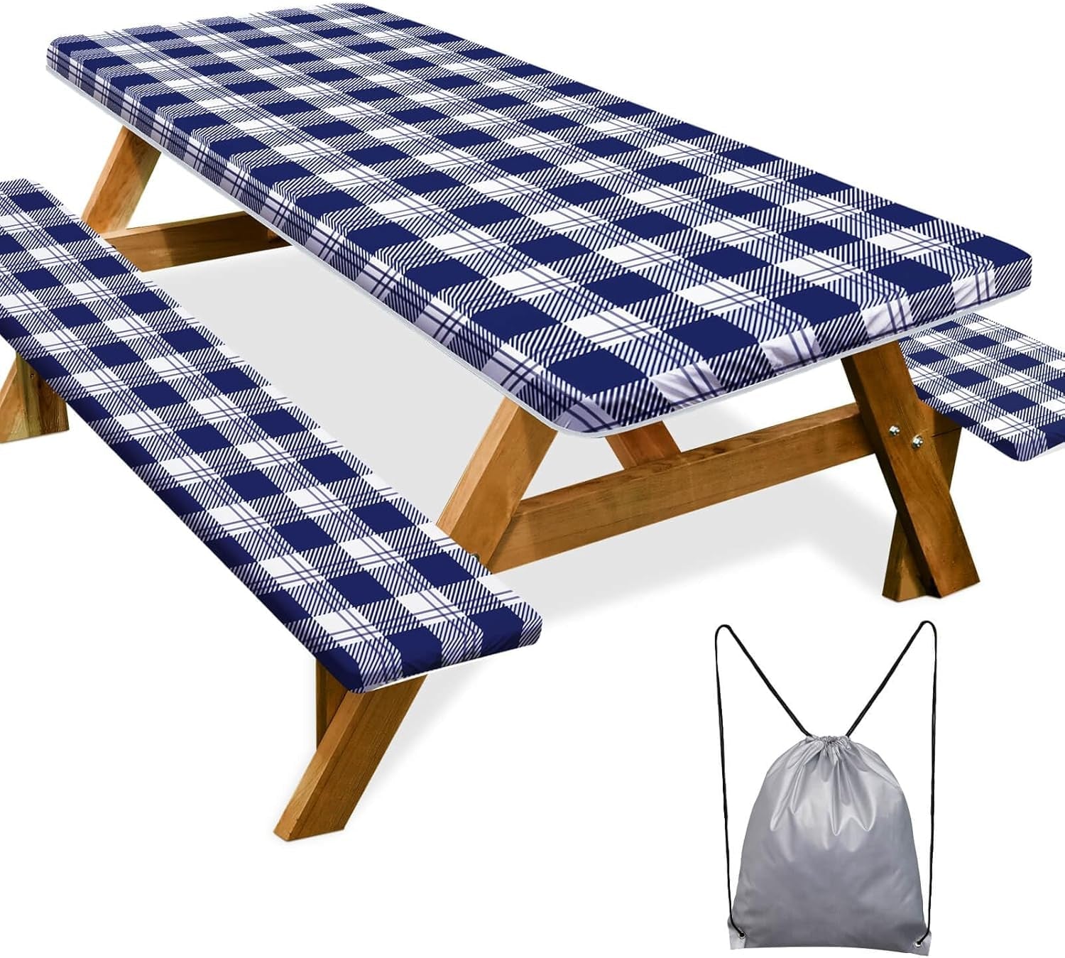 picnic-table-cover-with-bench-covers-camping-essentials-waterproof-windproof-camping-tablecloth-with-drawstring-bag-fitted-rectangle-tables-and-seats-72in-blue-checkered