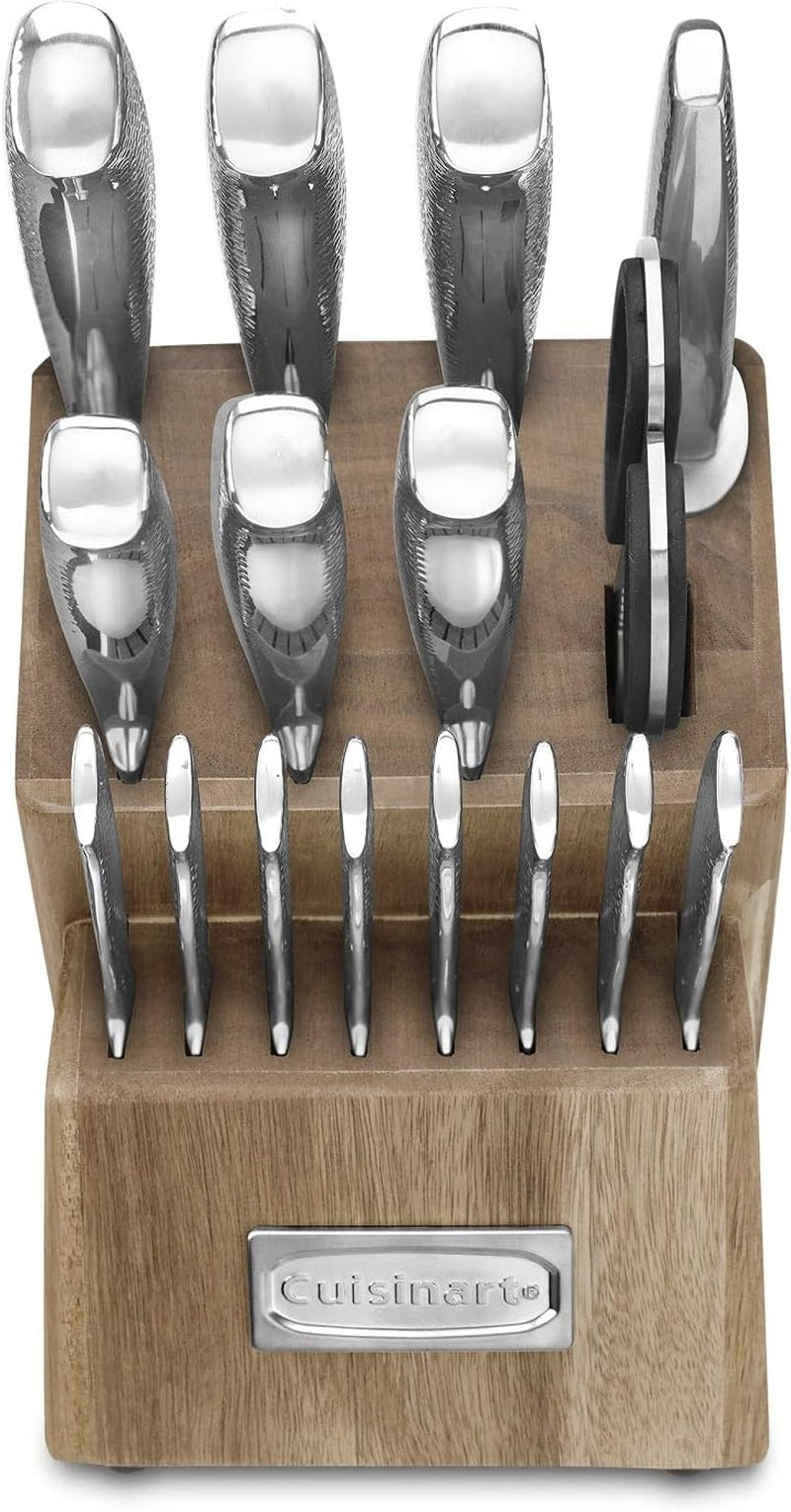 classic-high-carbon-hammered-stainless-steel-forged-knife-set-with-sheath-blade-gaurds-17-piece-set