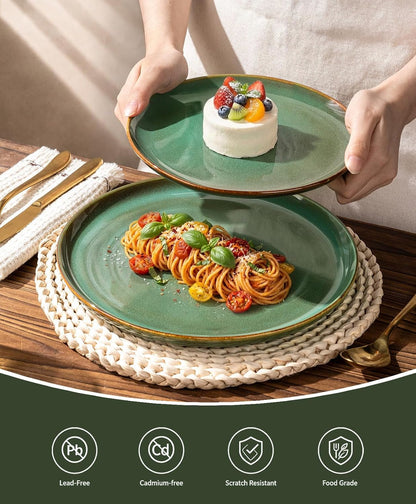 Dinnerware Sets for 4, Ceramic Plates and Bowls Sets (12 Piece)4