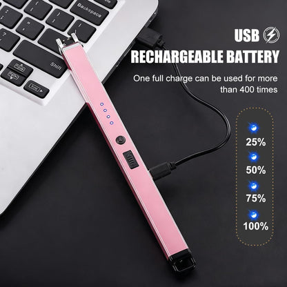 Electric Candle Lighter 2 Pack USB Rechargeable Lighters Plasma Arc Lighter5