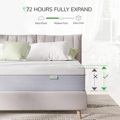 12 Inch Queen Gel Memory Foam Mattress, Cool & Pressure Relieving & Medium Plush Mattress, Certipur US Certified in a Box2