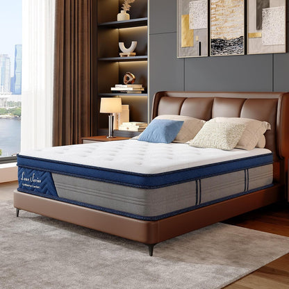 Full XL Size 14 Inch Mattress Medium Firm Hybrid Mattress in a Box9