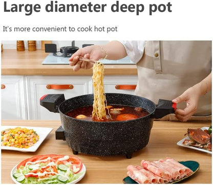 7L Capacity Micro Pressure Cooker Instant Heatint Electric Cooking Pot Household Non-Stick Maifan Stone Hotpot Boiler Steamer3