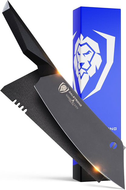 Crixus 8" Chef & Cleaver Hybrid - Titanium Coated1