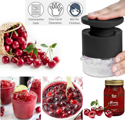 Cherry Pitter Tool 7-In-1, Portable Cherries Seed Remover, Fruit Pit Core Remover for Make Fresh Cherry Dishes, Cherry Pie and Jam and Cocktail Cherries6