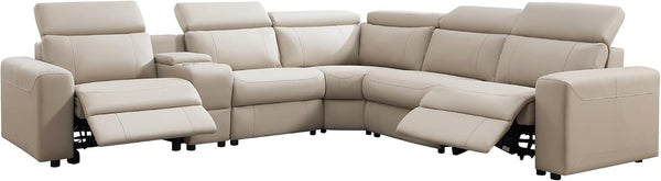 Power Reclining Sectional, Sectional Recliner, Leather Reclining Sectional7