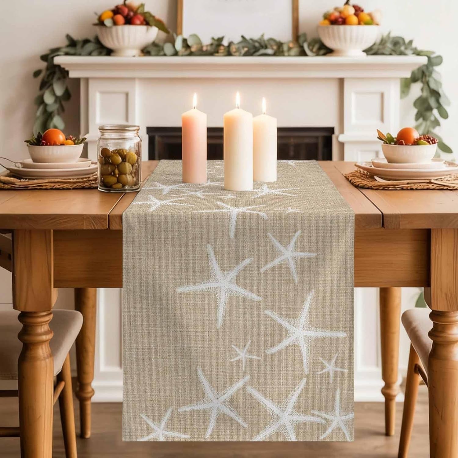 beige-starfish-coastal-table-runner-36-inches-long-farmhouse-dress-scarves-summer-beach-nautical-ocean-sea-dining-tablerunner-for-coffee-table-kitchen-island-party-decor-small-13-x-36