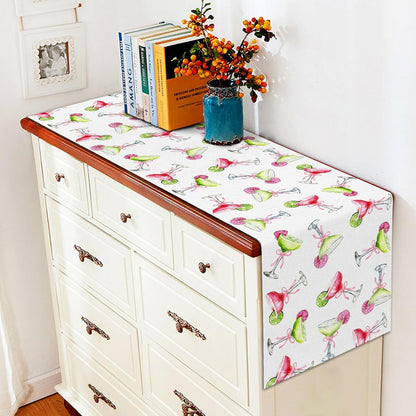 Margarita Table Runner Margs and Matrimony Party Decorations Bachelorette Cocktail Birthday Supply Dining Room Home Kitchen Island Decor (13" X 90")5