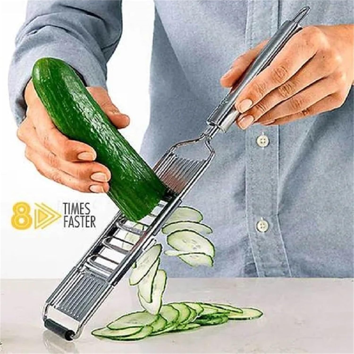 4-in-1-stainless-steel-mandoline-slicer-adjustable-vegetable-grater-and-peeler-with-3-interchangeable-blades-for-potatoes-carrots-cucumbers-dishwasher-safe-kitchen-tool-silver