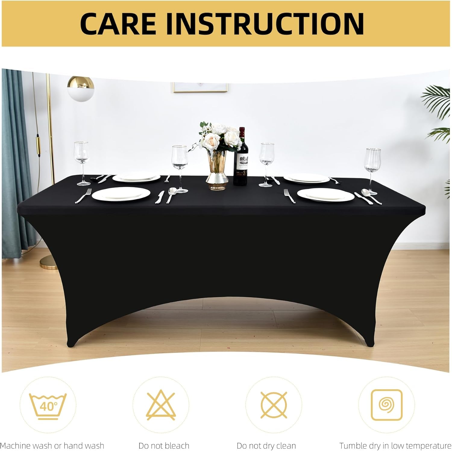 2-pack-6ft-black-spandex-table-covers-for-rectangle-standard-folding-tables-wrinkle-resistant-stretch-tablecloths-ultimate-fitted-table-protector-for-parties-trade-shows-banquet