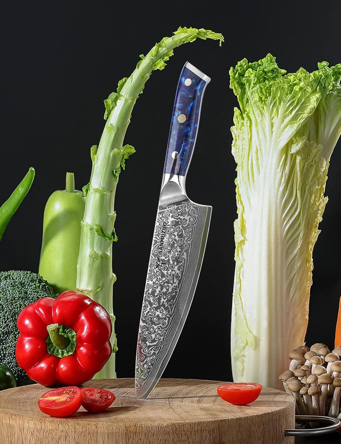 chef-knife-8-inch-xuan-series-vg10-damascus-steel-kitchen-knife-resin-handle-sapphire-blue