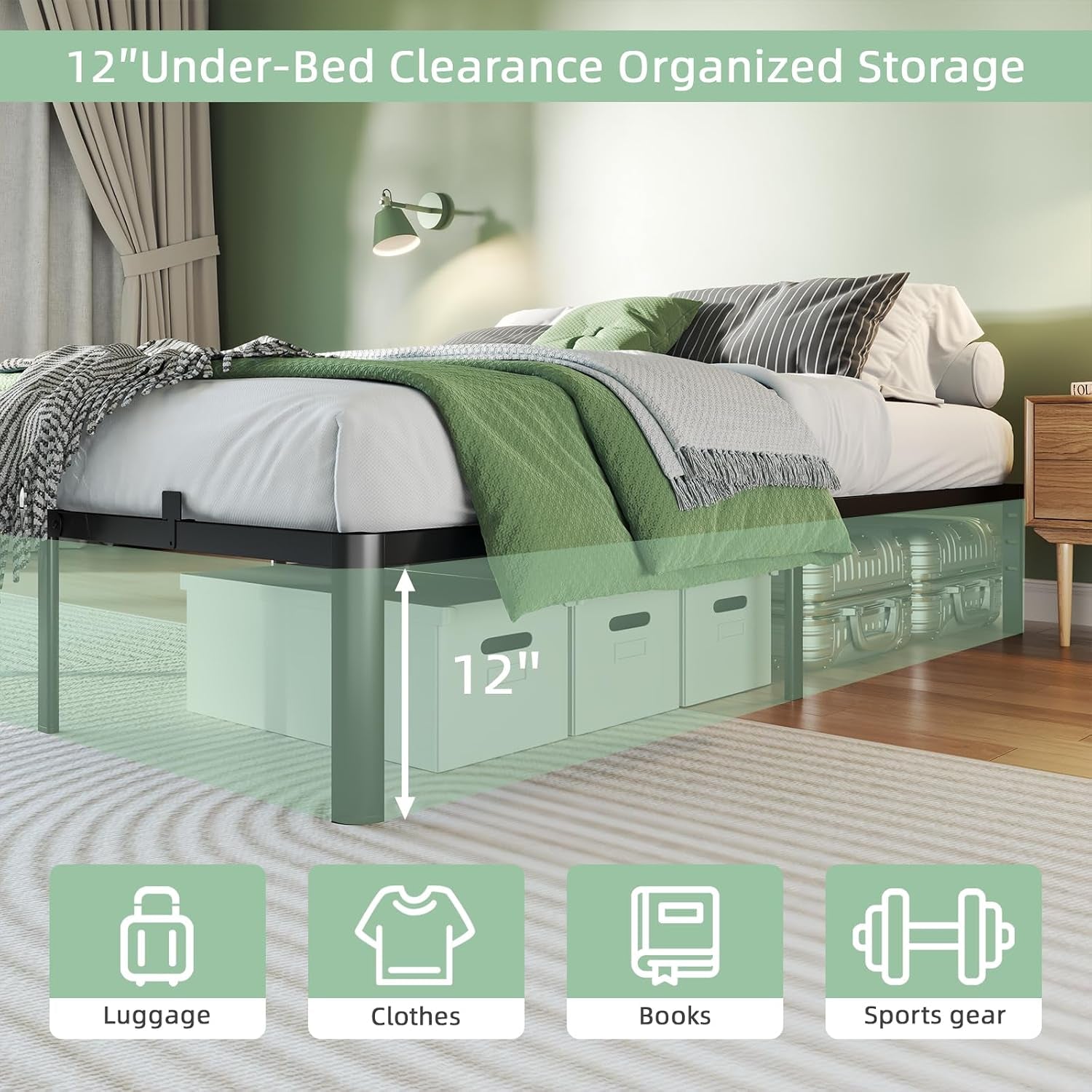 queen-bed-frame-14-inch-heavy-duty-steel-platform-noise-free