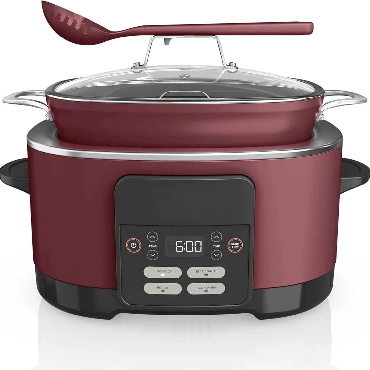 mc1000-foodi-possiblecooker-8-5-quart-multi-cooker-with-8-in-1-slow-cooker-dutch-oven-more-glass-lid-integrated-spoon-nonstick-oven-safe-pot-to-500-f
